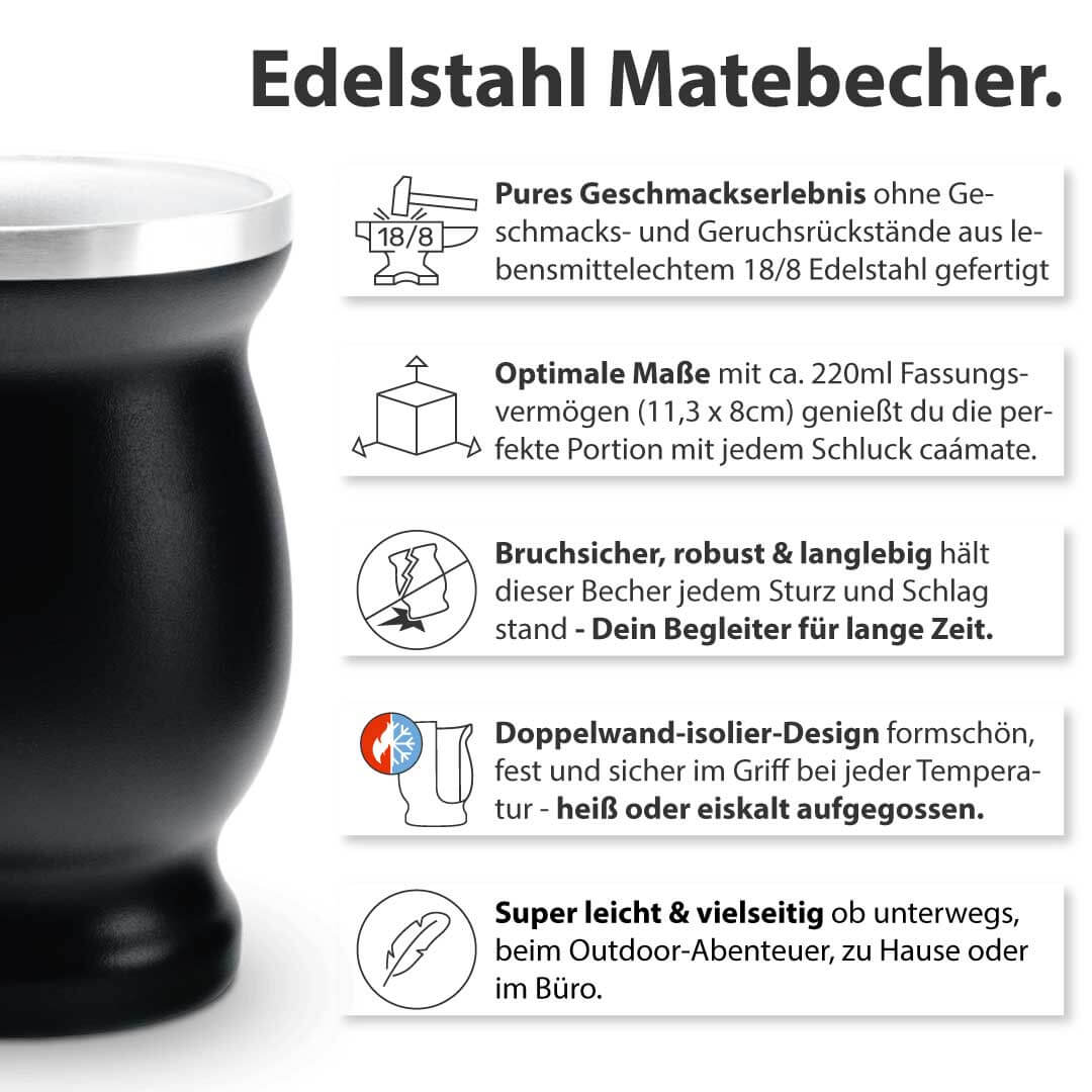 Matebecher Edelstahl.